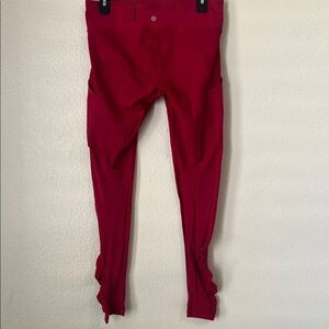 Lululemon Maroon Athletic Leggings Size 10
